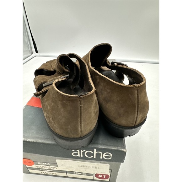 Arche Men\'s Leather Sandal EUR 41 8M Magneto Fisherman Suede Brown Latex France main image 11